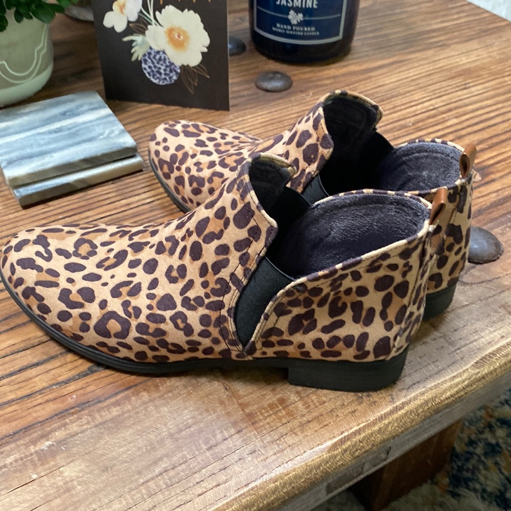 Cheetah ankle boots